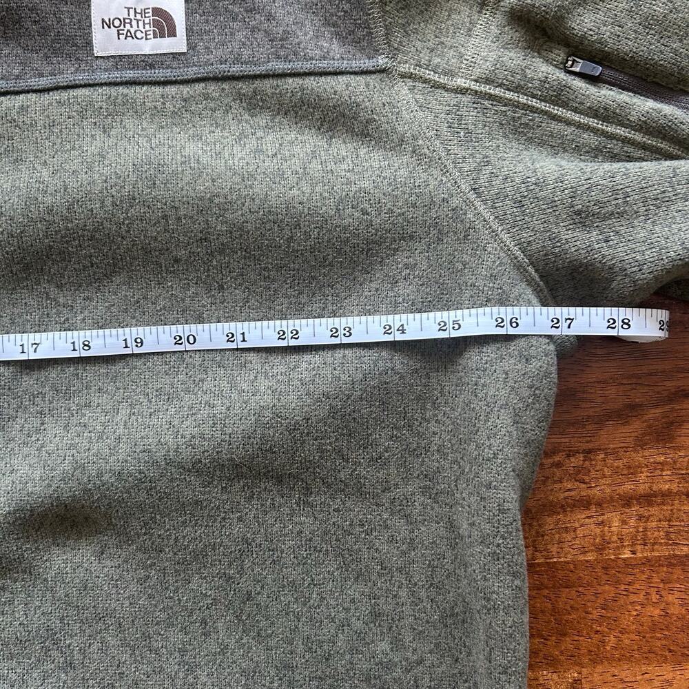North face urban outdoor men’s half zip hunter, green fleece pullover size XXL - Picture 6 of 9